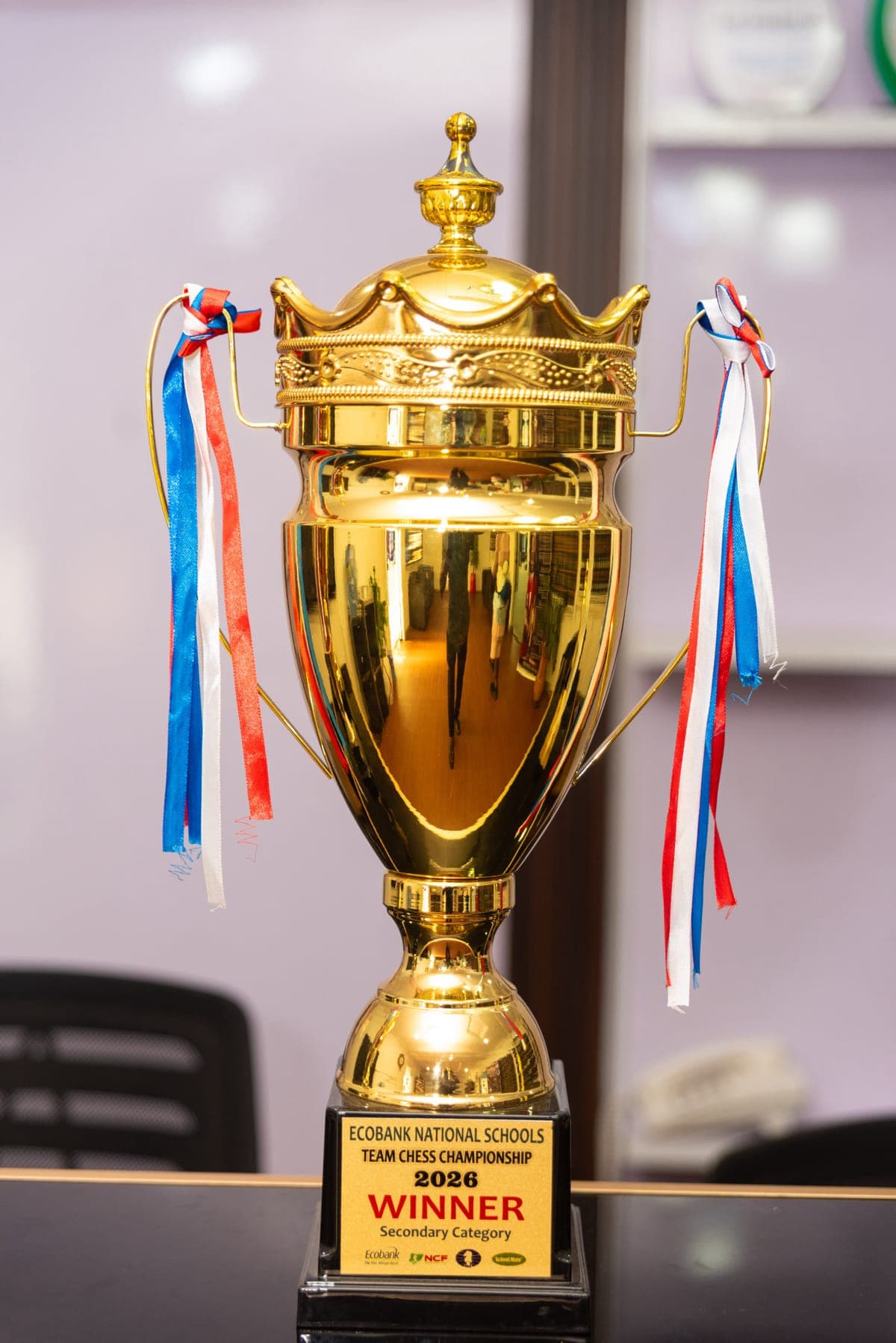 Ecobank National Schools Team Chess Championship 2026 winner trophy